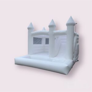 Chateau gonflable blanc 4m x 4m